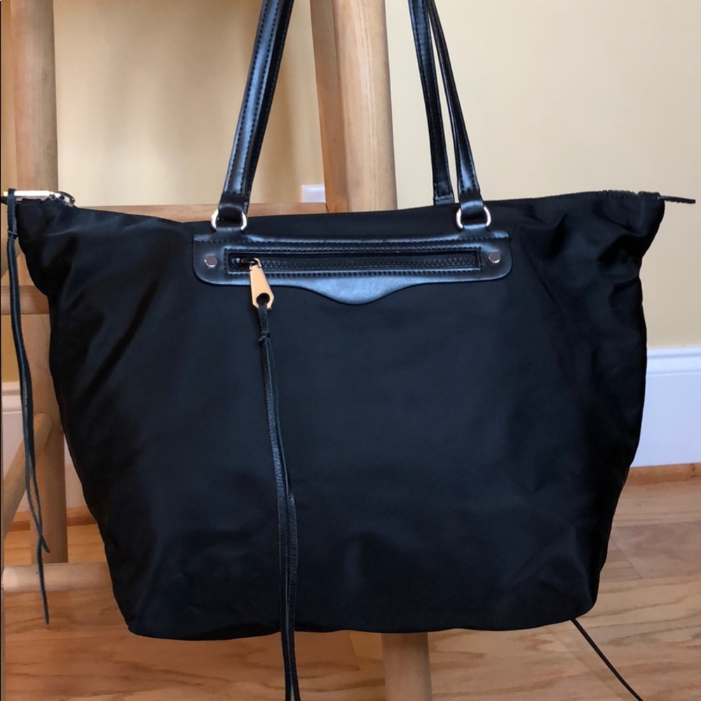 Rebecca Minkoff tote shoulder bag nylon leather